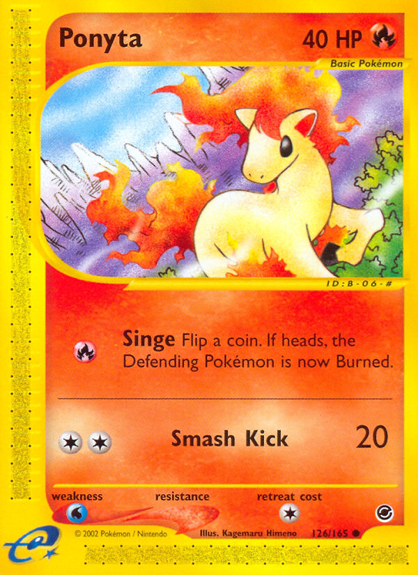 Ponyta (126/165) [Expedition: Base Set] | Anubis Games and Hobby