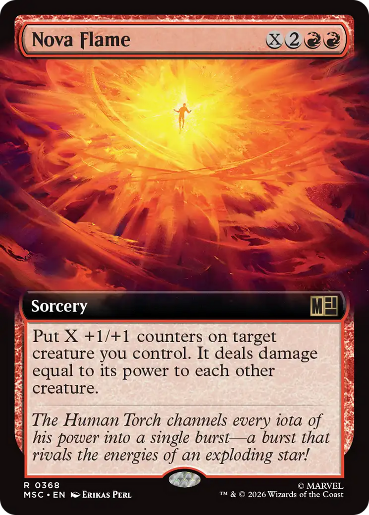 Nova Flame (Extended Art) [Marvel Super Heroes Commander] | Anubis Games and Hobby
