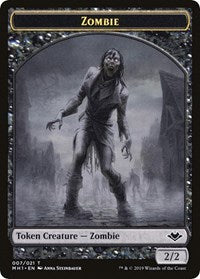 Zombie // Golem Double-Sided Token [Modern Horizons Tokens] | Anubis Games and Hobby