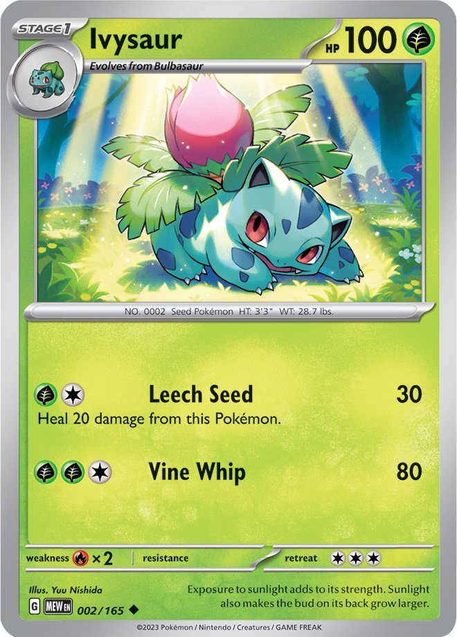 Ivysaur (002/165) [Scarlet & Violet: 151] | Anubis Games and Hobby