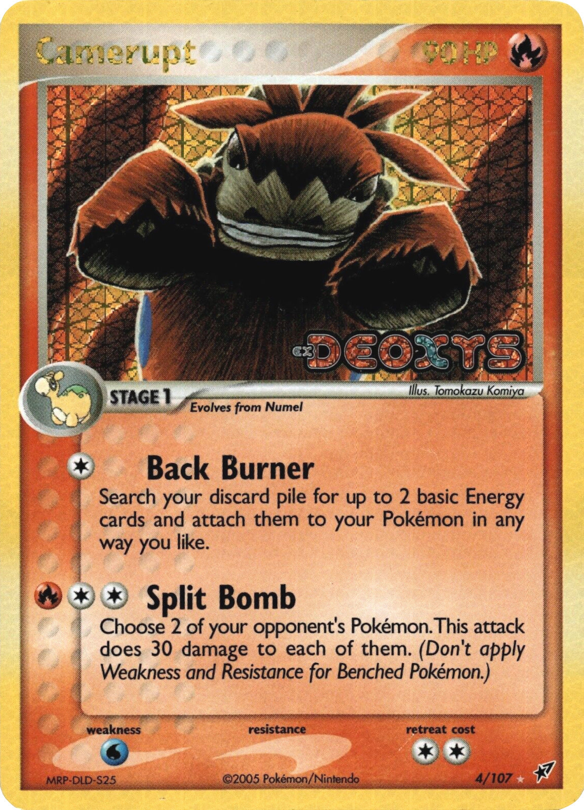 Camerupt (4/107) (Stamped) [EX: Deoxys] | Anubis Games and Hobby