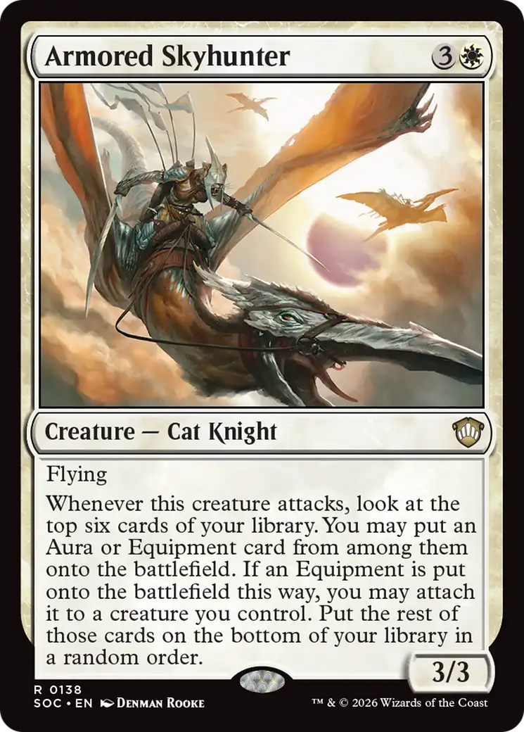 Armored Skyhunter [Secrets of Strixhaven Commander] | Anubis Games and Hobby