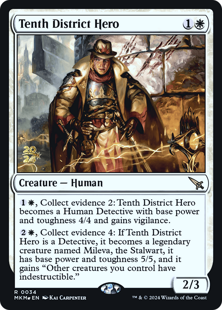 Tenth District Hero [Murders at Karlov Manor Prerelease Promos] | Anubis Games and Hobby