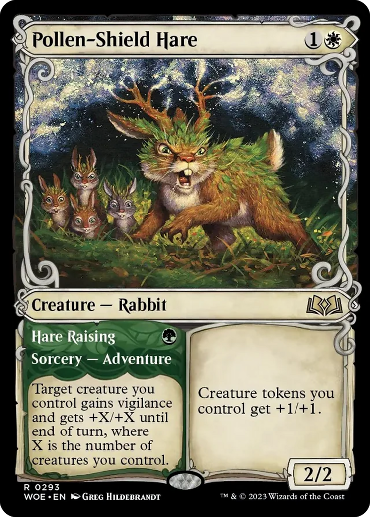 Pollen-Shield Hare // Hare Raising (Showcase) [Wilds of Eldraine] | Anubis Games and Hobby