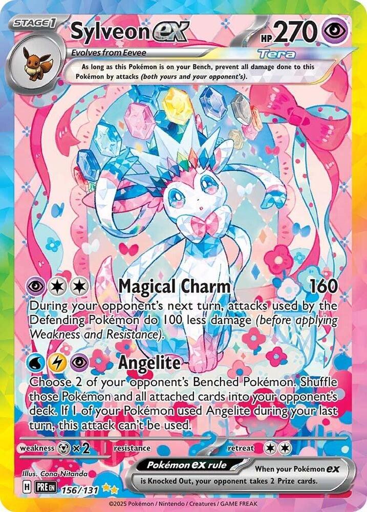 Sylveon ex (156/131) [Scarlet & Violet: Prismatic Evolutions] | Anubis Games and Hobby