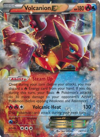 Volcanion EX (26/114) (Jumbo Card) [XY: Steam Siege] | Anubis Games and Hobby