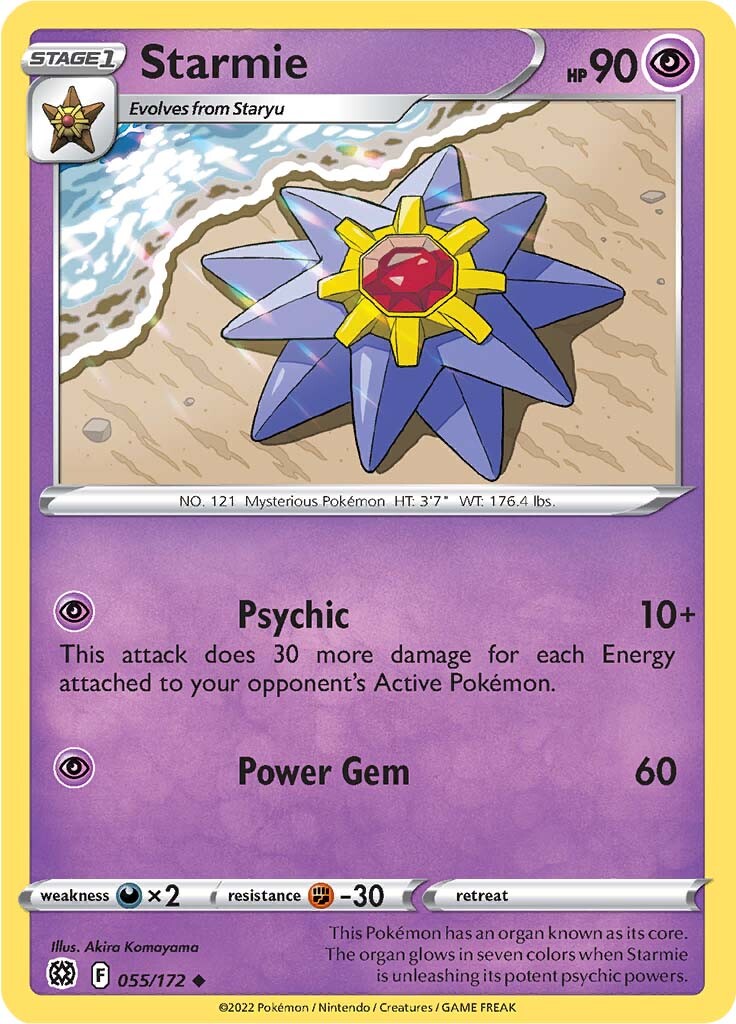 Starmie (055/172) [Sword & Shield: Brilliant Stars] | Anubis Games and Hobby