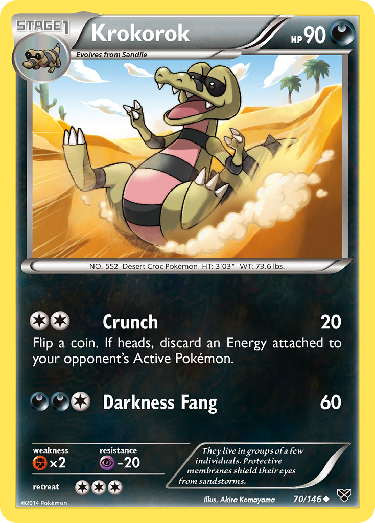 Krokorok (70/146) [XY: Base Set] | Anubis Games and Hobby