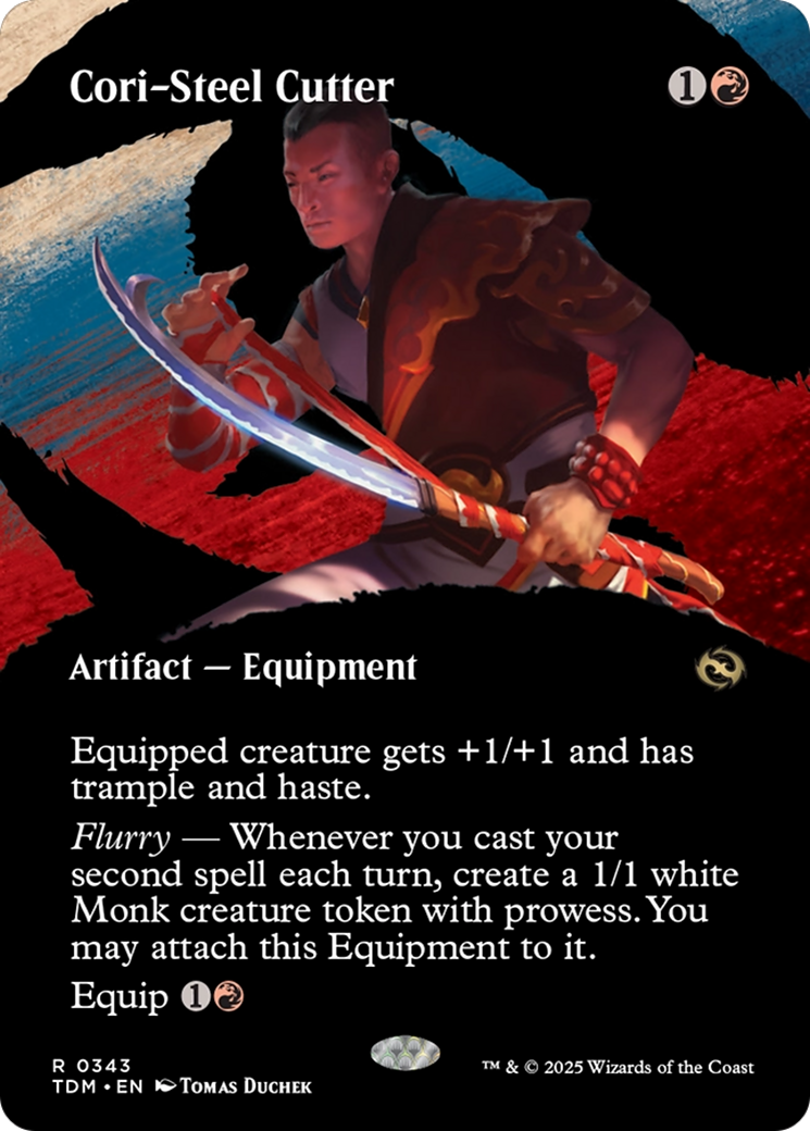 Cori-Steel Cutter (Borderless) [Tarkir: Dragonstorm] | Anubis Games and Hobby