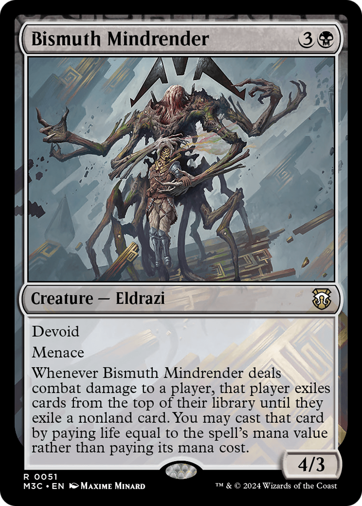 Bismuth Mindrender (Ripple Foil) [Modern Horizons 3 Commander] | Anubis Games and Hobby