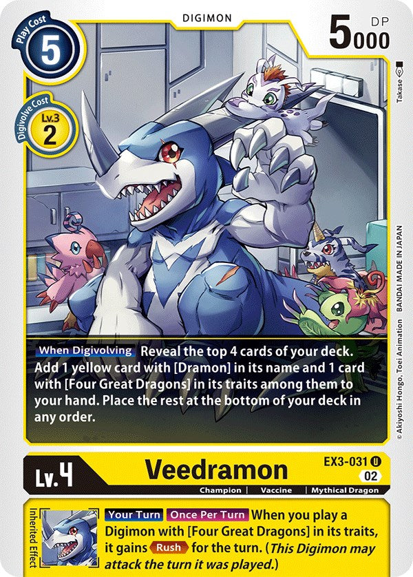 Veedramon [EX3-031] [Draconic Roar] | Anubis Games and Hobby