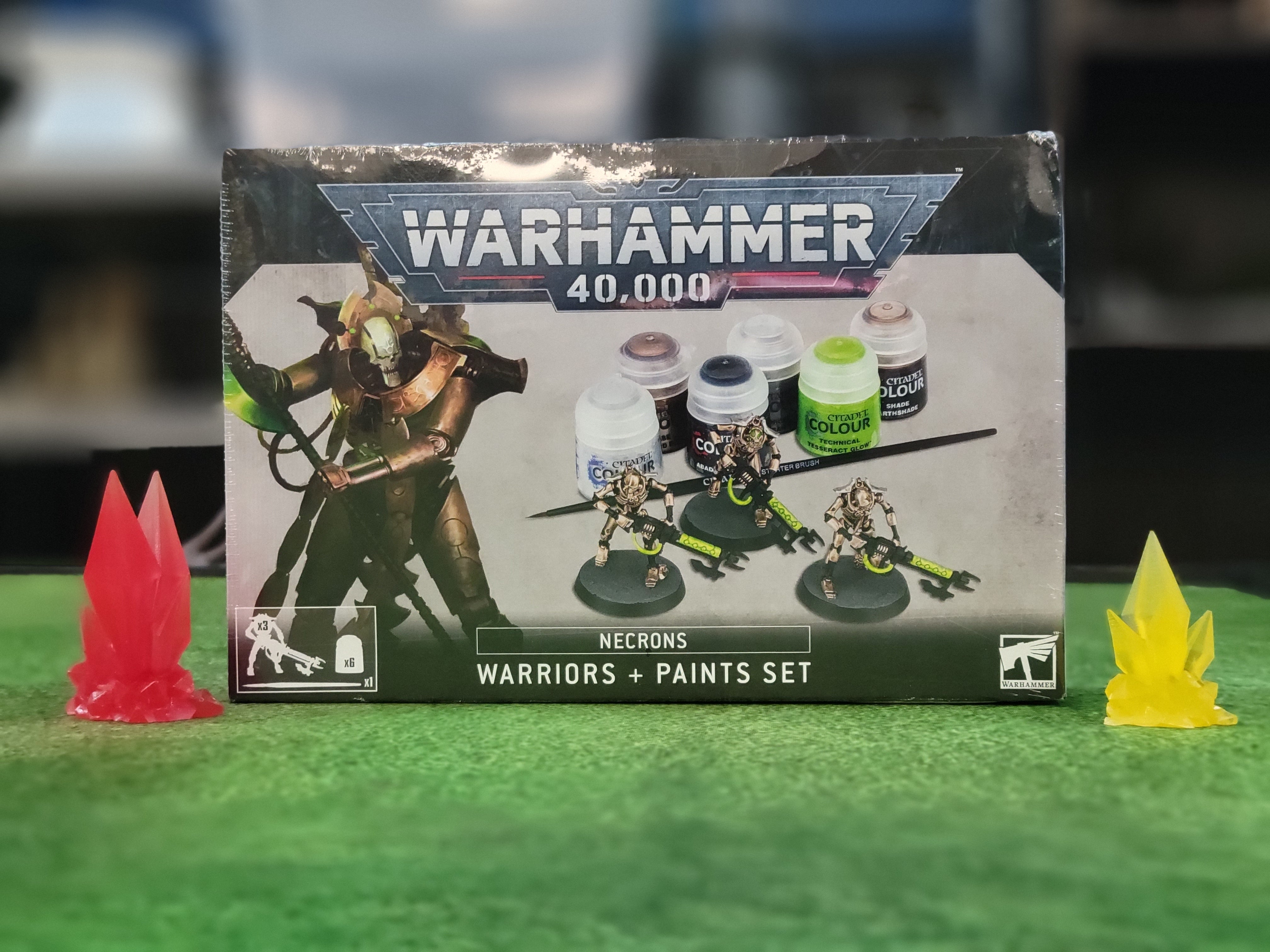 Necrons Warriors & Paint Set | Anubis Games and Hobby