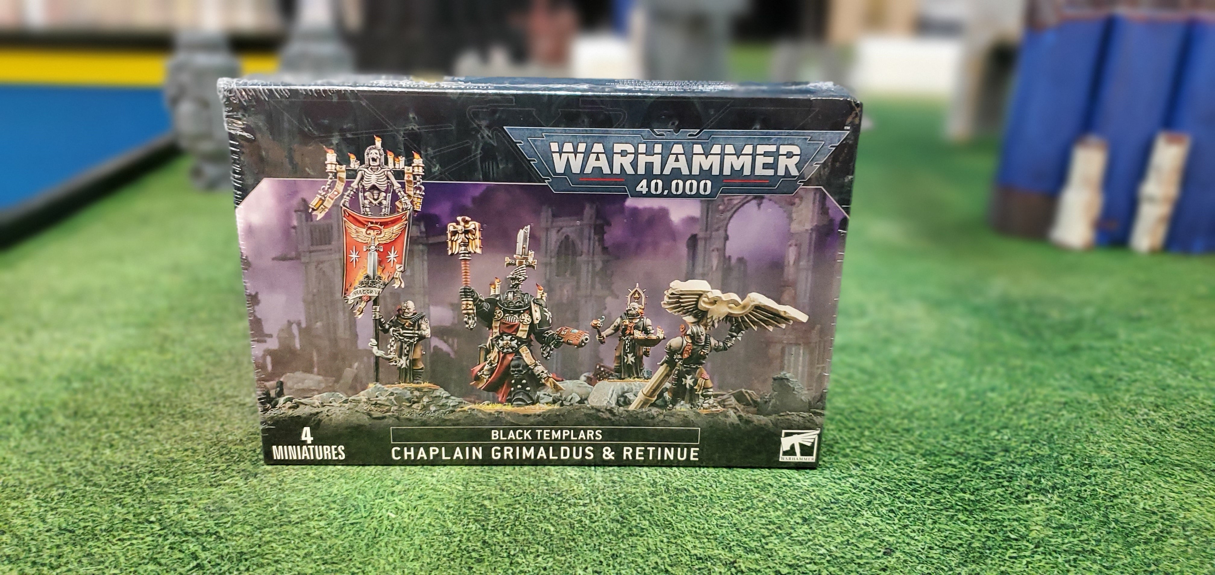 Black Templar Chaplain Grimaldus & Retinue | Anubis Games and Hobby