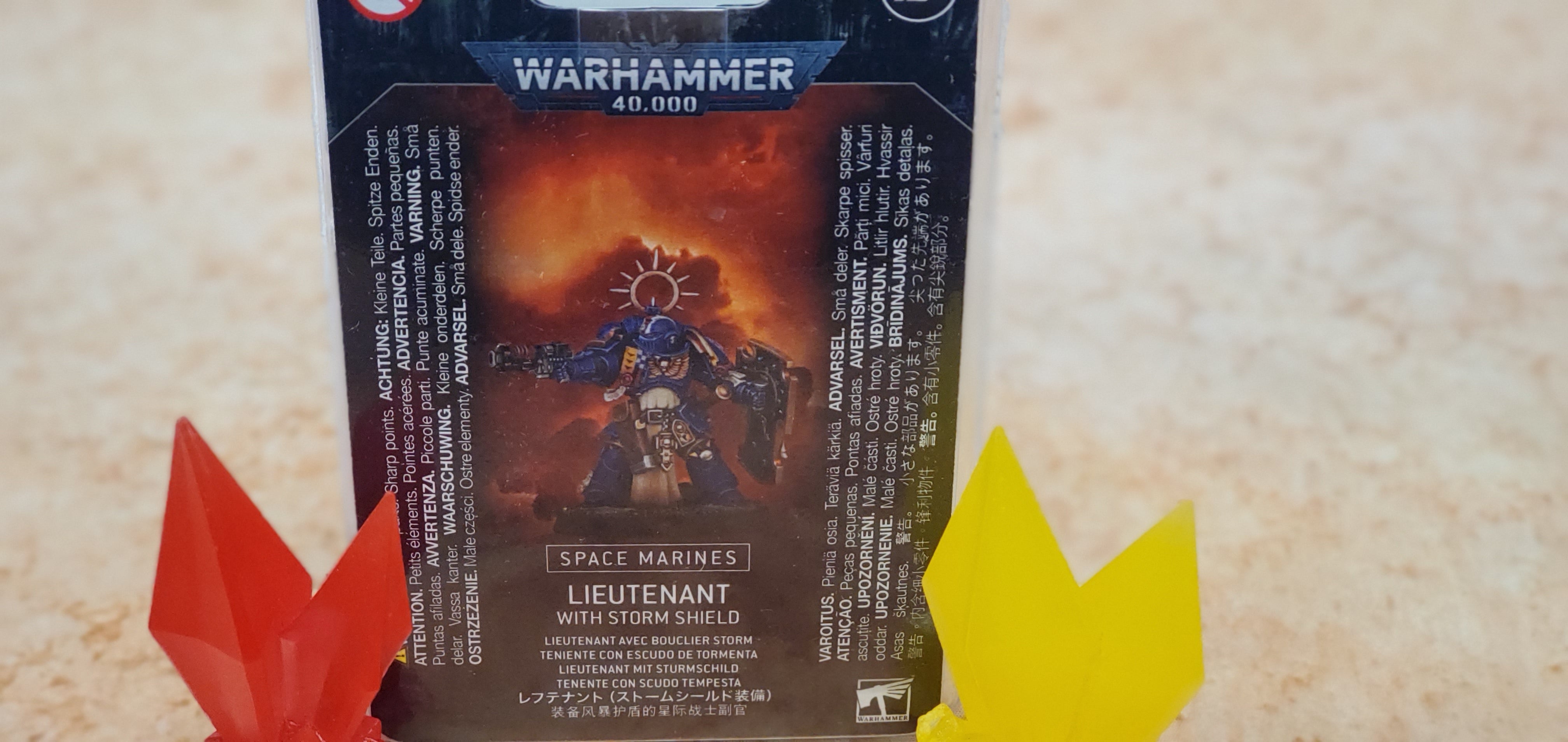 Space Marines Lieutenant with Storm Shield | Anubis Games and Hobby