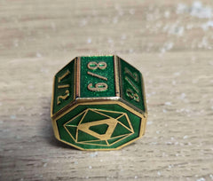 MTG Metal Tarmogoyf Power/Toughness Counter - Gold & Green | Anubis Games and Hobby