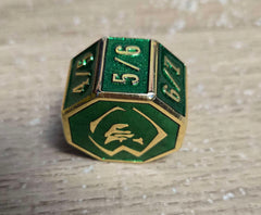 MTG Metal Tarmogoyf Power/Toughness Counter - Gold & Green | Anubis Games and Hobby