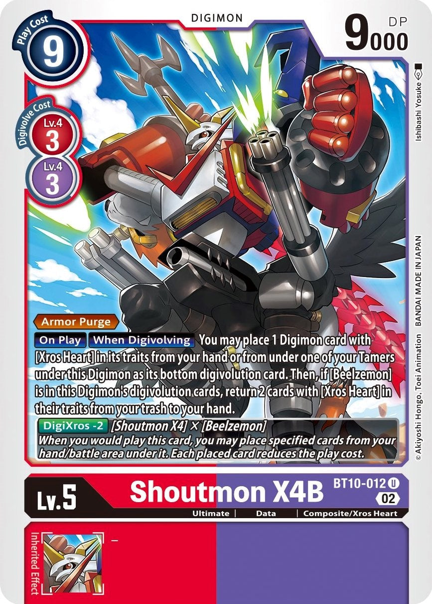 Shoutmon X4B [BT10-012] [Xros Encounter] | Anubis Games and Hobby