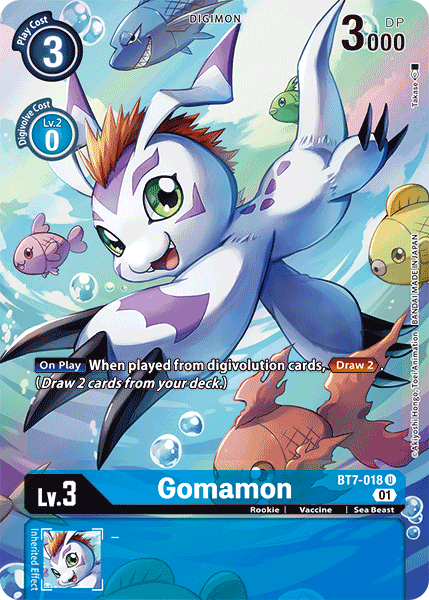 Gomamon [BT7-018] (Alternate Art) [Next Adventure] | Anubis Games and Hobby