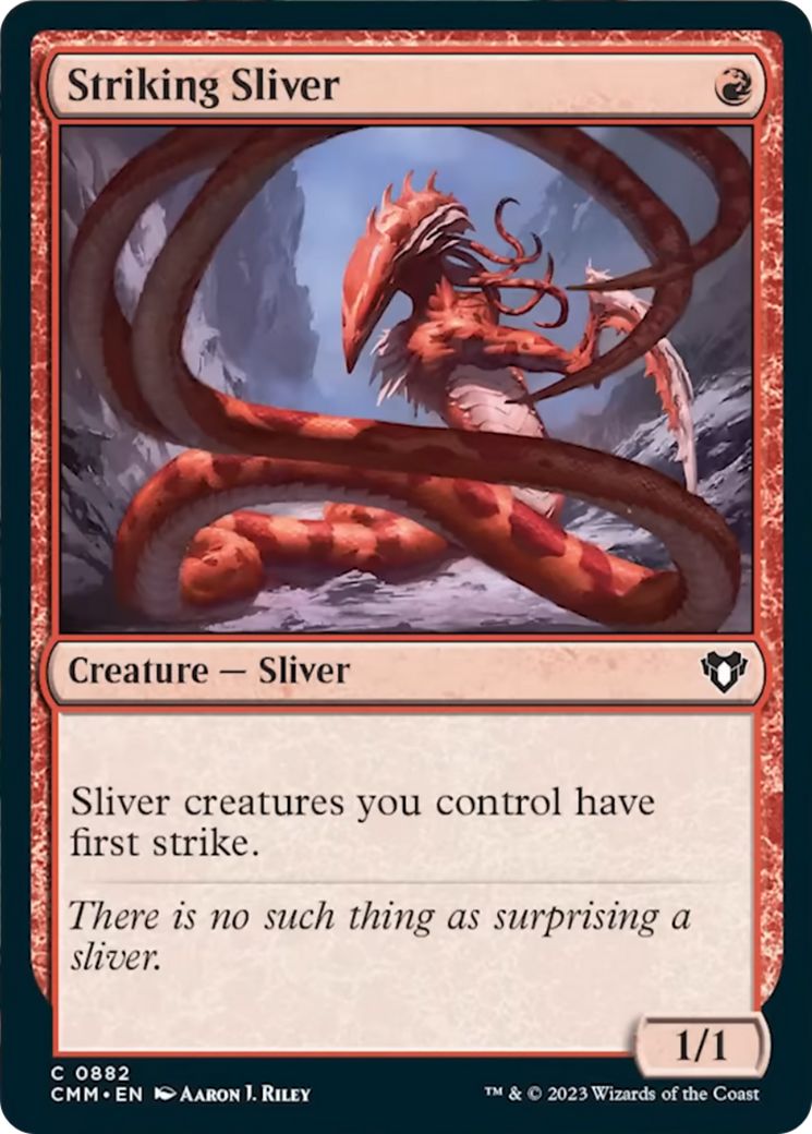 Striking Sliver [Commander Masters] | Anubis Games and Hobby