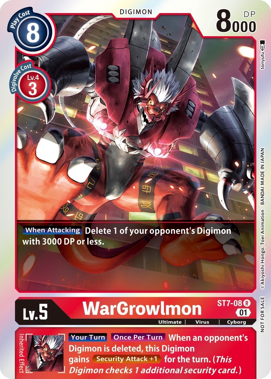 WarGrowlmon [ST7-08] (Gen Con 2022) [Starter Deck: Gallantmon Promos] | Anubis Games and Hobby