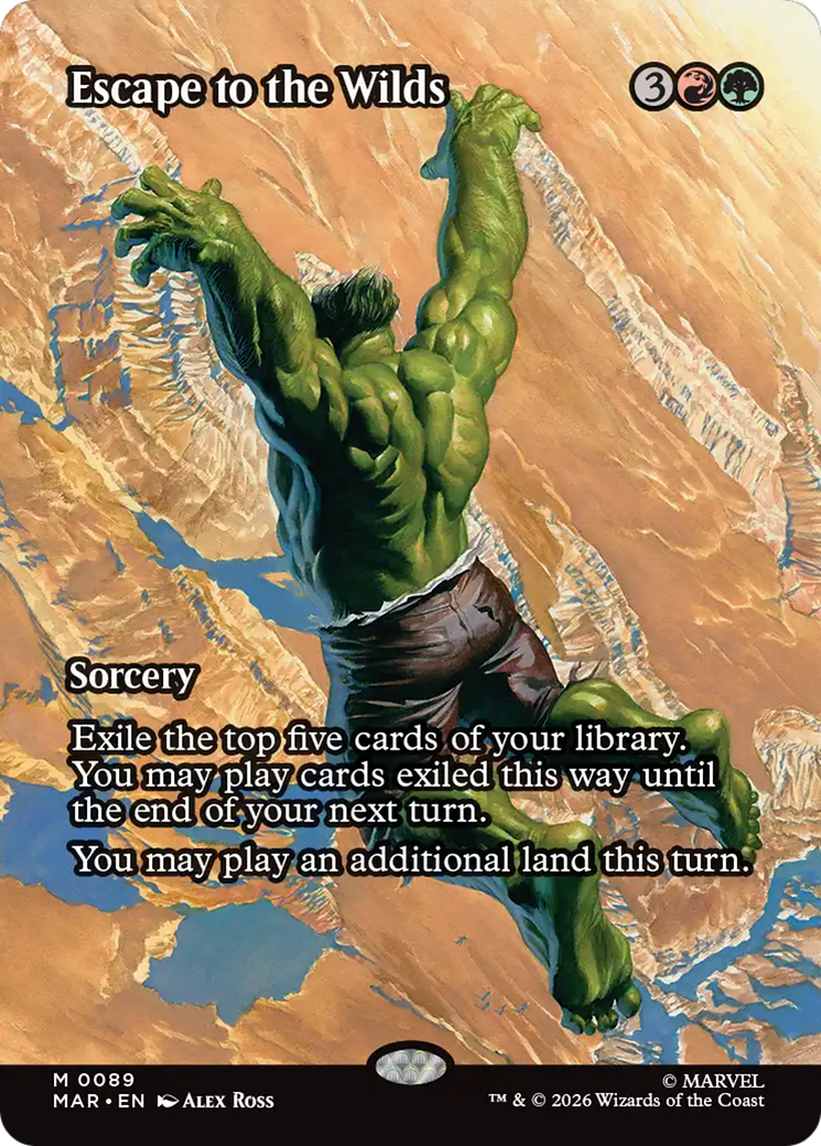 Escape to the Wilds (Borderless) [Marvel Universe: Eternal-Legal] | Anubis Games and Hobby