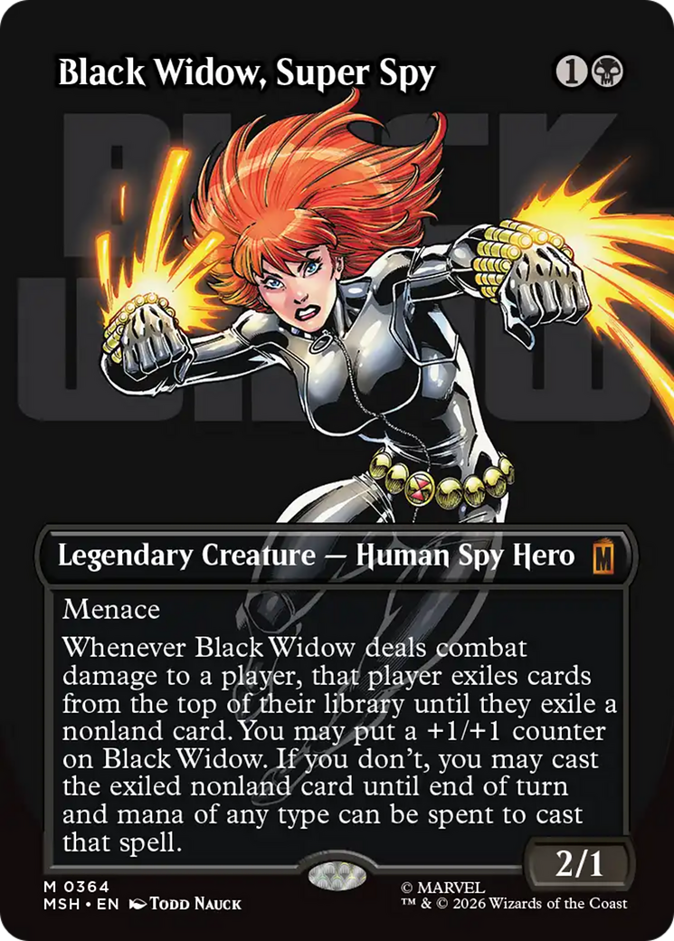 Black Widow, Super Spy (Borderless) (0364) [Marvel Super Heroes] | Anubis Games and Hobby