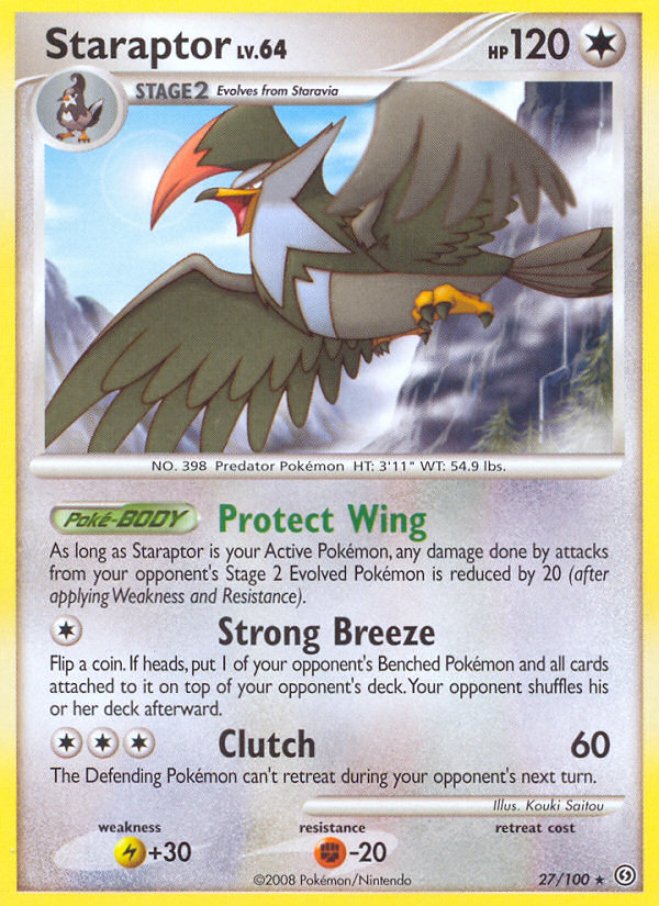Staraptor (27/100) [Diamond & Pearl: Stormfront] | Anubis Games and Hobby