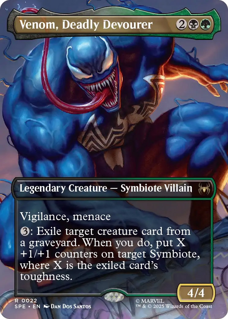 Venom, Deadly Devourer (Borderless) [Marvel's Spider-Man: Eternal-Legal] | Anubis Games and Hobby