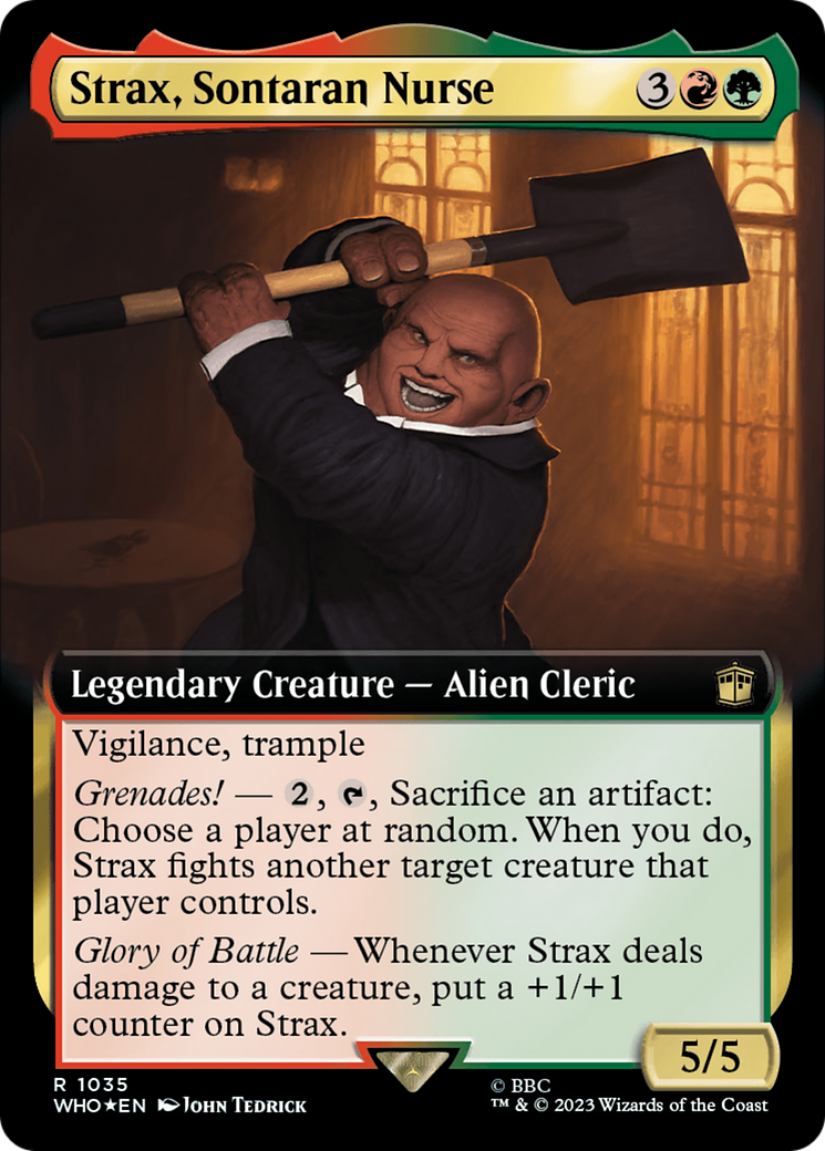 Strax, Sontaran Nurse (Extended Art) (Surge Foil) [Doctor Who] | Anubis Games and Hobby