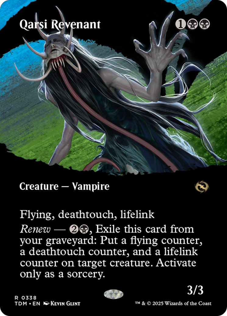 Qarsi Revenant (Borderless) [Tarkir: Dragonstorm] | Anubis Games and Hobby