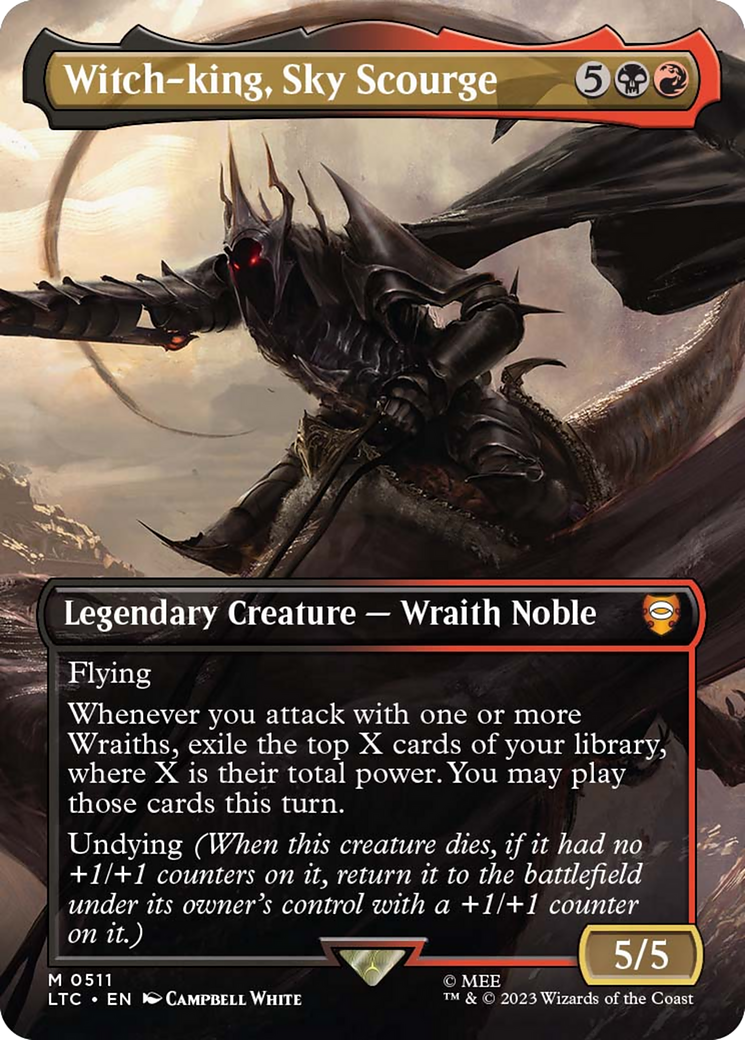 Witch-king, Sky Scourge (Borderless) [The Lord of the Rings: Tales of Middle-Earth Commander] | Anubis Games and Hobby