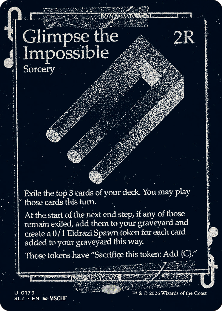 Glimpse the Impossible (0300) [Secret Lair x MSCHF: The Zeta Set] | Anubis Games and Hobby