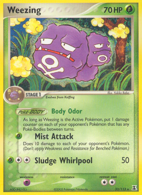 Weezing (33/113) [EX: Delta Species] | Anubis Games and Hobby