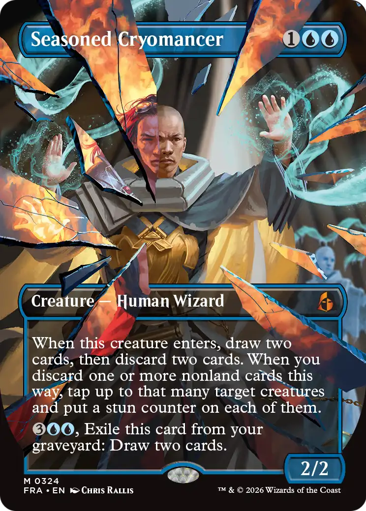 Seasoned Cryomancer (Borderless) (0324) [Reality Fracture] | Anubis Games and Hobby