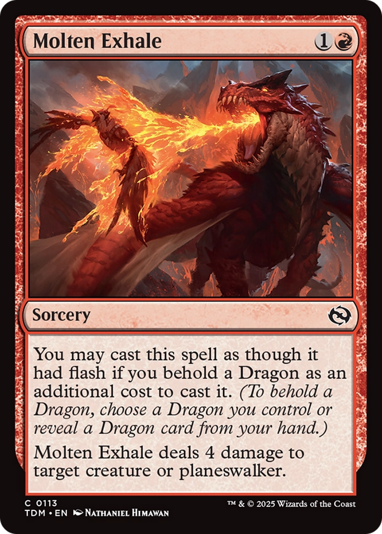 Molten Exhale [Tarkir: Dragonstorm] | Anubis Games and Hobby