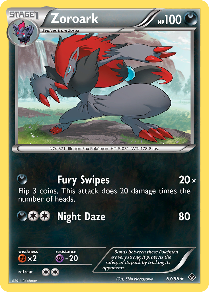 Zoroark (67/98) [Black & White: Emerging Powers] | Anubis Games and Hobby