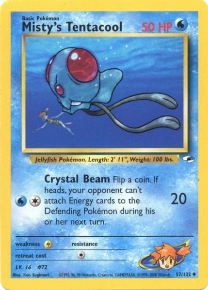 Misty's Tentacool (57/132) [Gym Heroes Unlimited] | Anubis Games and Hobby