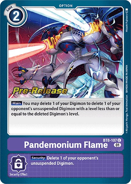 Pandemonium Flame [BT8-107] [New Awakening Pre-Release Cards] | Anubis Games and Hobby