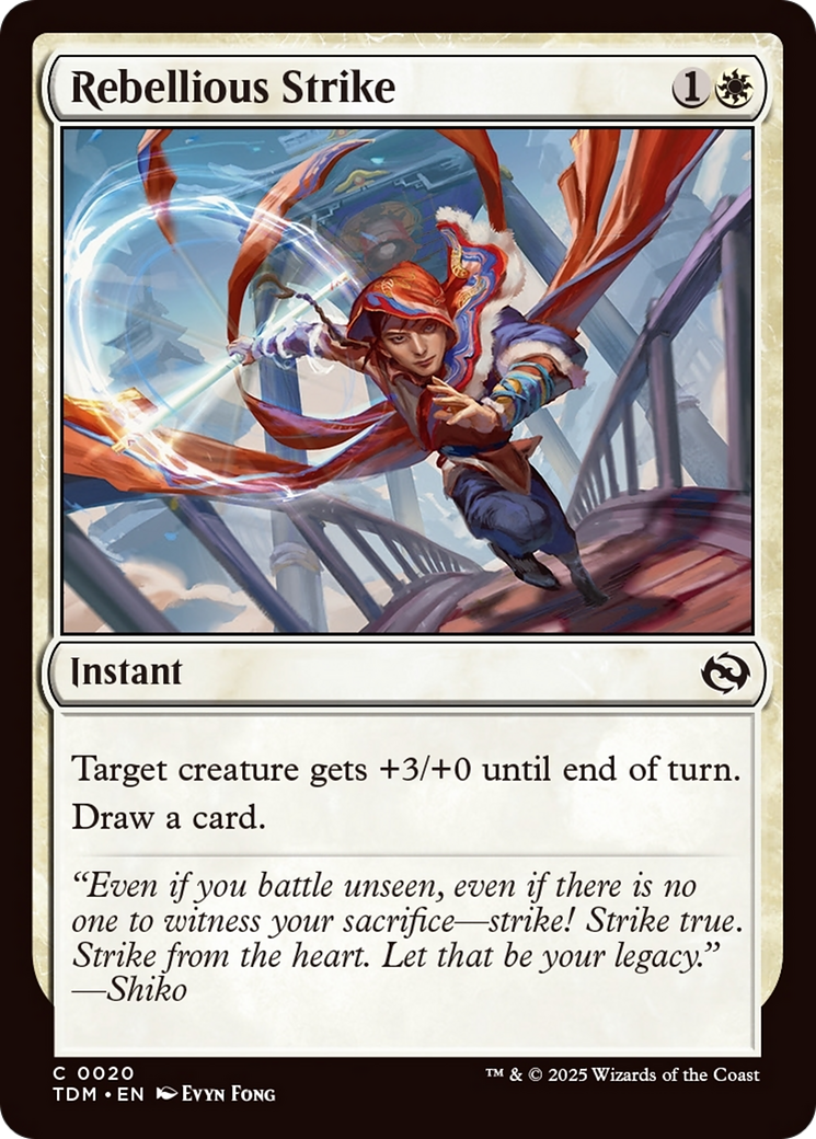 Rebellious Strike [Tarkir: Dragonstorm] | Anubis Games and Hobby