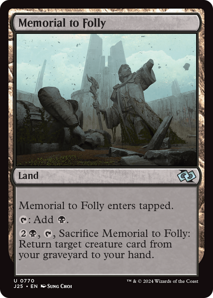 Memorial to Folly [Foundations Jumpstart] | Anubis Games and Hobby