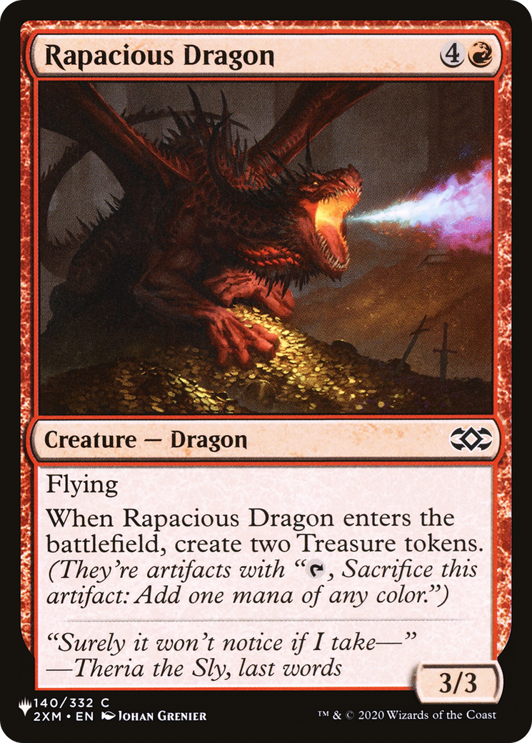 Rapacious Dragon [The List Reprints] | Anubis Games and Hobby