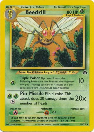 Beedrill (18/75) [Neo Discovery Unlimited] | Anubis Games and Hobby