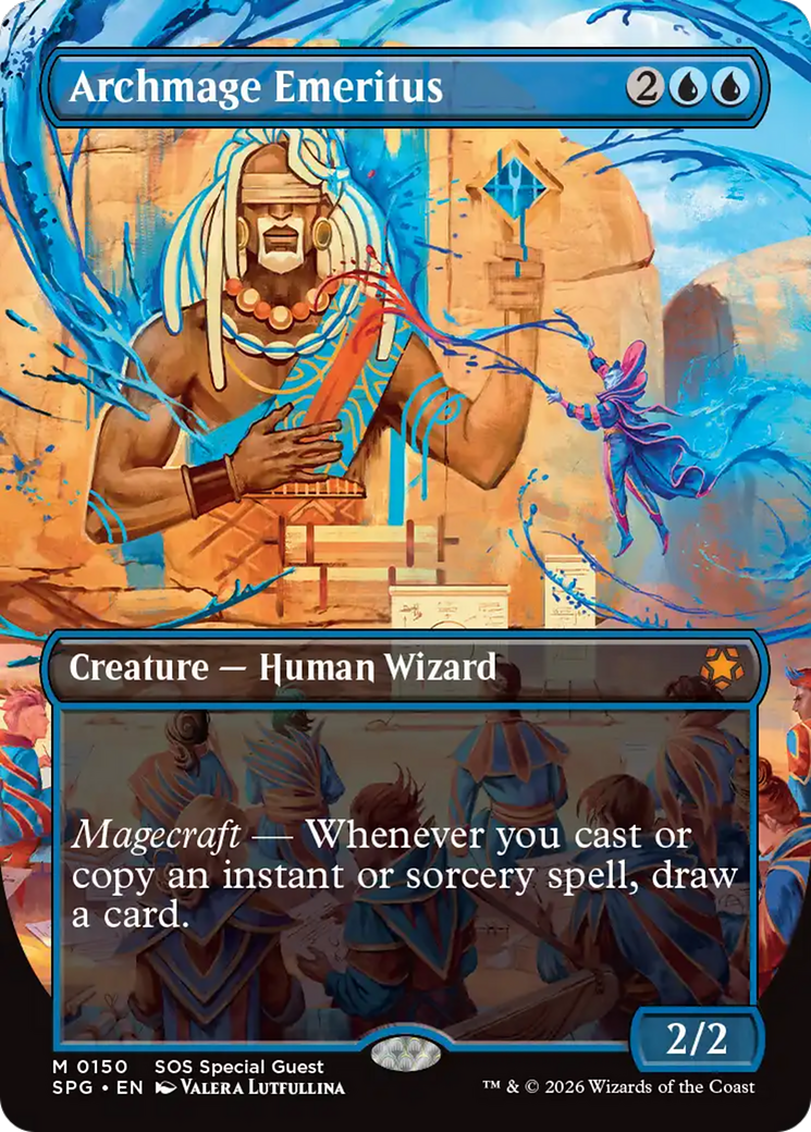 Archmage Emeritus (Borderless) [Secrets of Strixhaven Special Guests] | Anubis Games and Hobby