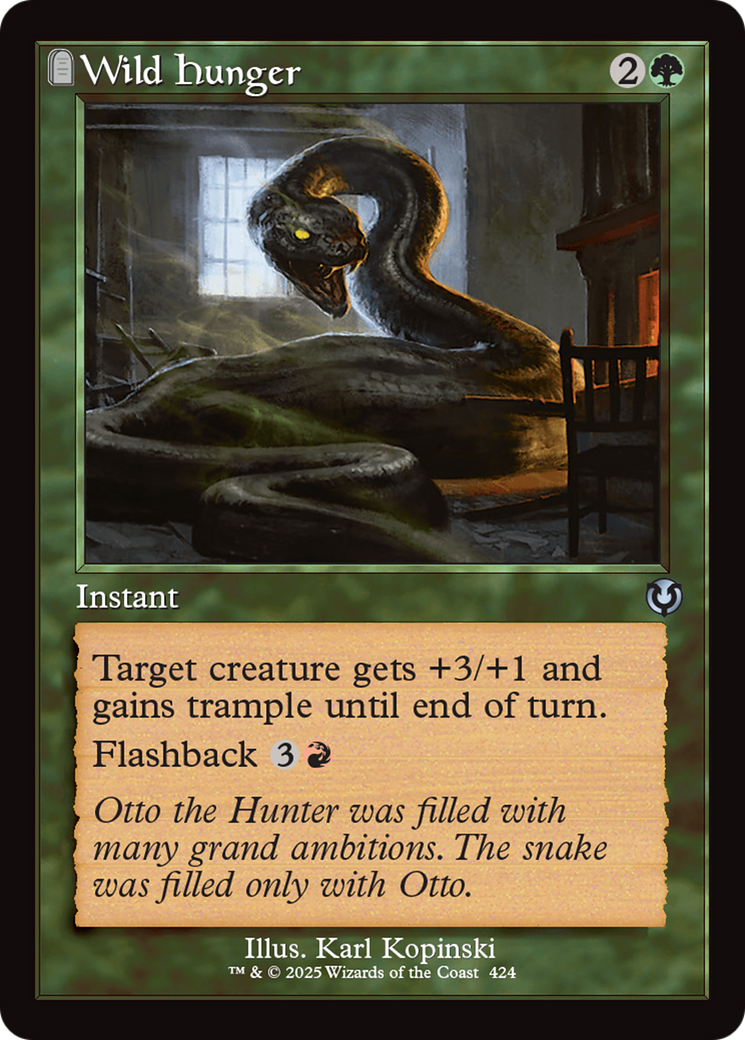 Wild Hunger (Retro Frame) [Innistrad Remastered] | Anubis Games and Hobby