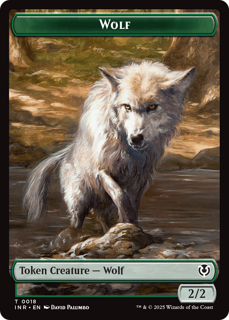 Wolf (0009) // Wolf (0018) Double-Sided Token [Innistrad Remastered Tokens] | Anubis Games and Hobby