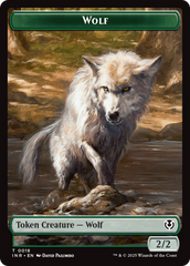 Wolf (0018) // Emblem - Arlinn, Embraces by the Moon Double-Sided Token [Innistrad Remastered Tokens] | Anubis Games and Hobby