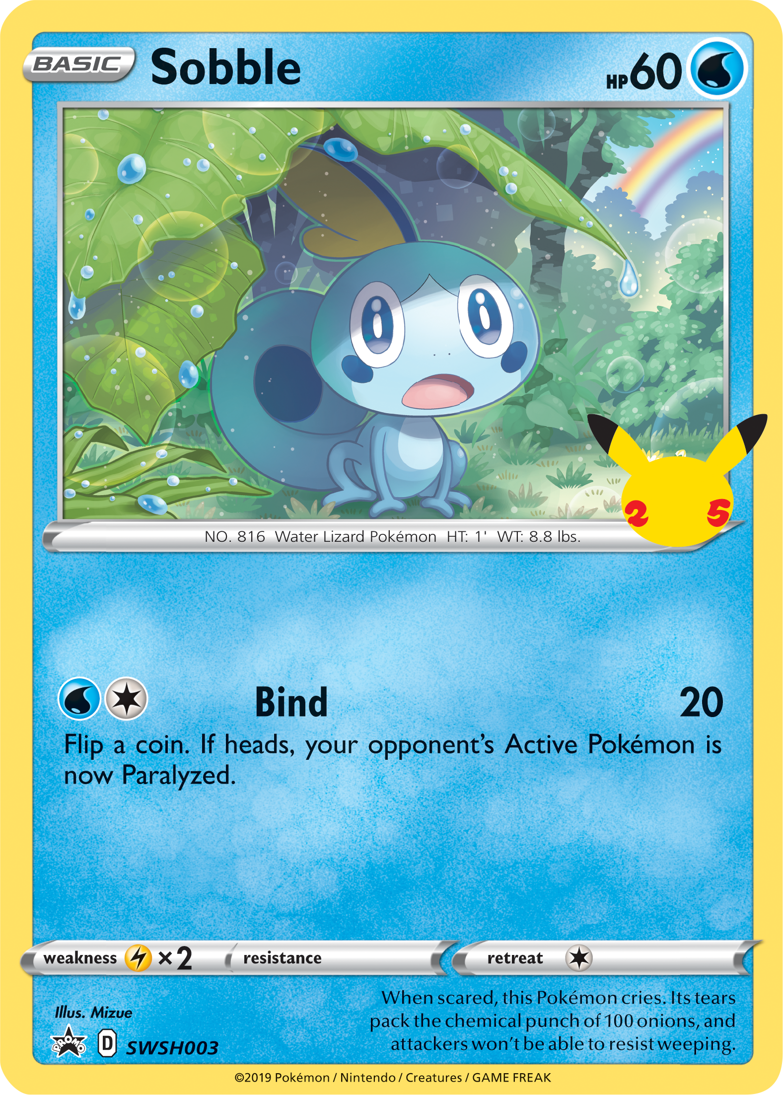 Sobble (SWSH003) (Jumbo Card) [First Partner Pack] | Anubis Games and Hobby