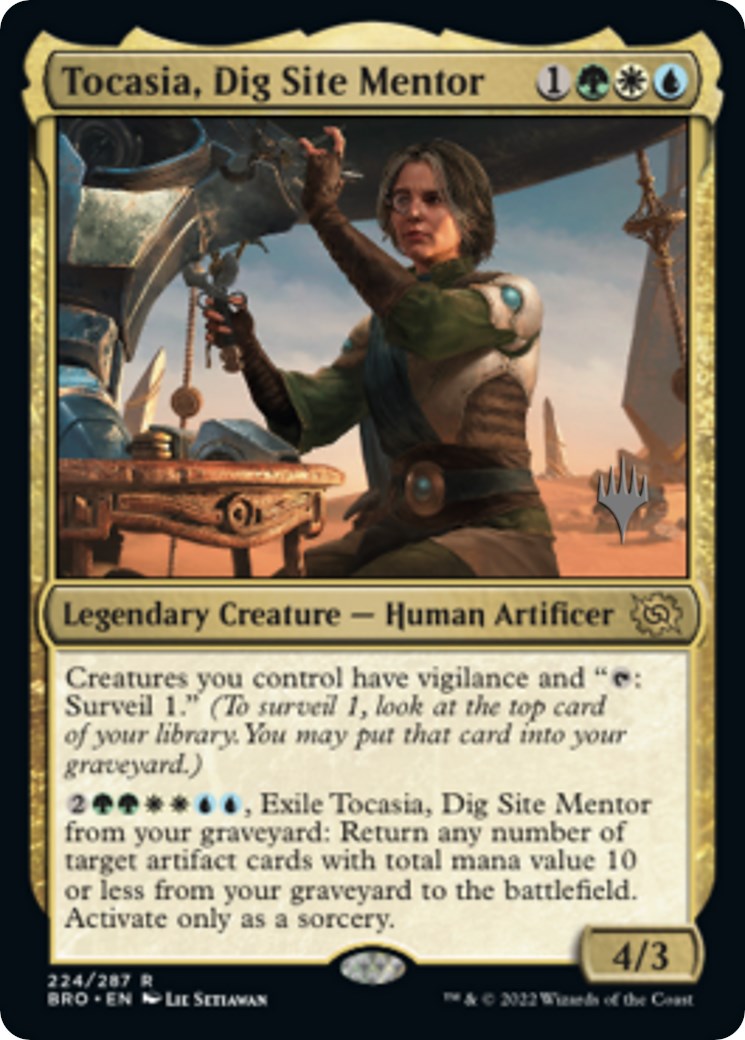 Tocasia, Dig Site Mentor (Promo Pack) [The Brothers' War Promos] | Anubis Games and Hobby