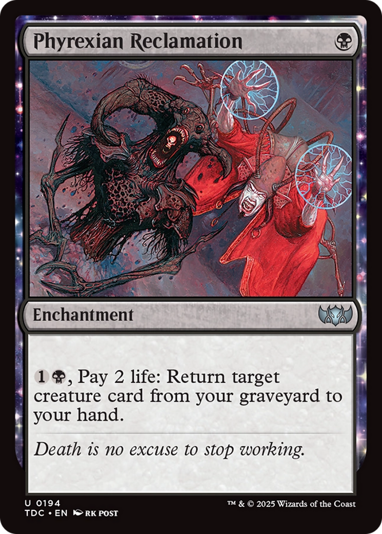 Phyrexian Reclamation [Tarkir: Dragonstorm Commander] | Anubis Games and Hobby