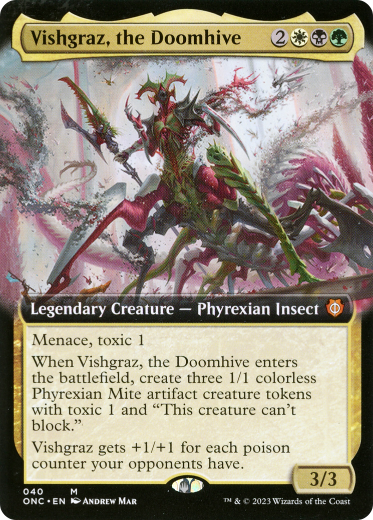 Vishgraz, the Doomhive (Extended Art) [Phyrexia: All Will Be One Commander] | Anubis Games and Hobby